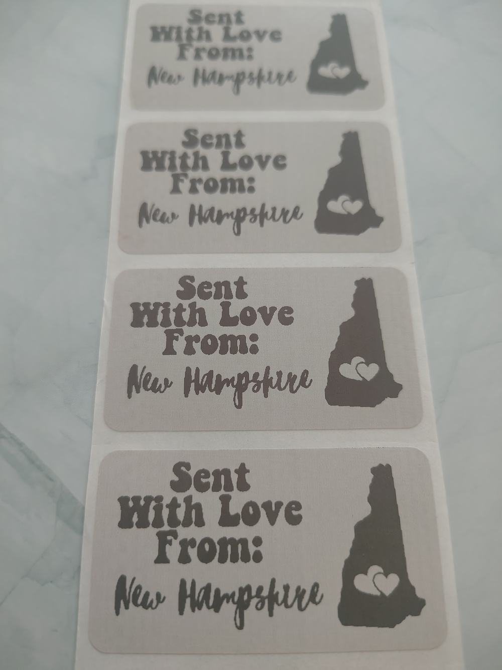 💙100 New Hampshire- Shipping Labels Thermal Packaging Stickers 2.25"x1.25"💙